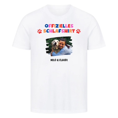 Offizielles Schlafshirt mit Foto - Personalisierbares Unisex T-Shirt