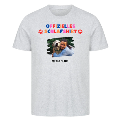 Offizielles Schlafshirt mit Foto - Personalisierbares Unisex T-Shirt