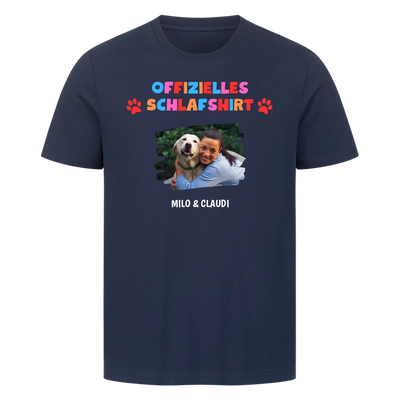 Offizielles Schlafshirt mit Foto - Personalisierbares Unisex T-Shirt