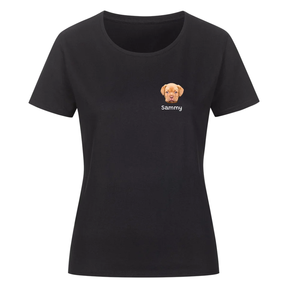 Mein Shirt mit Hundekopf - Personalisierbares Damen T-Shirt