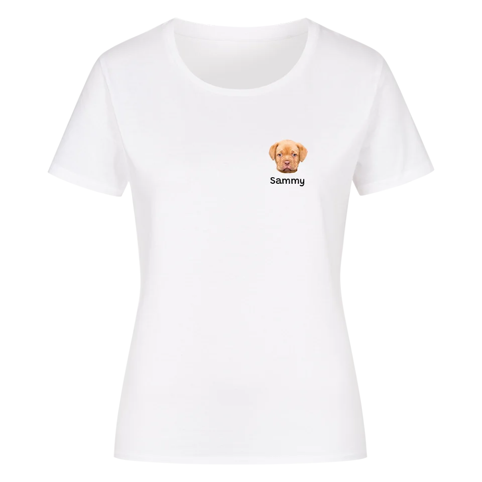 Mein Shirt mit Hundekopf - Personalisierbares Damen T-Shirt