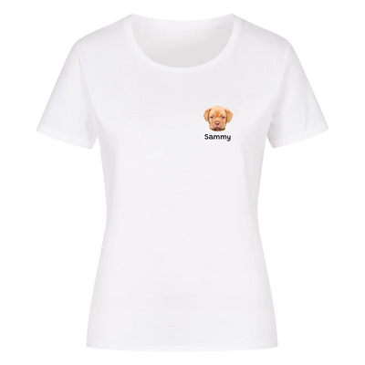 Mein Shirt mit Hundekopf - Personalisierbares Damen T-Shirt