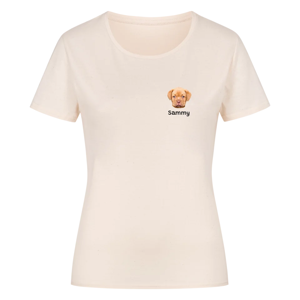Mein Shirt mit Hundekopf - Personalisierbares Damen T-Shirt