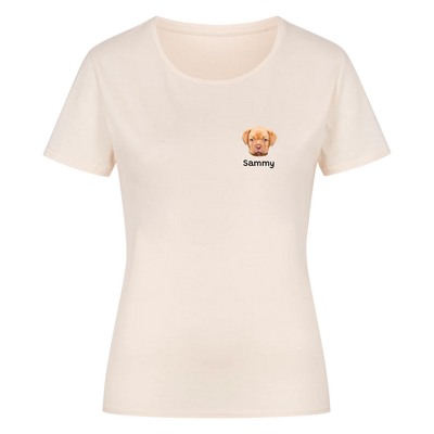 Mein Shirt mit Hundekopf - Personalisierbares Damen T-Shirt