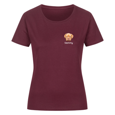Mein Shirt mit Hundekopf - Personalisierbares Damen T-Shirt