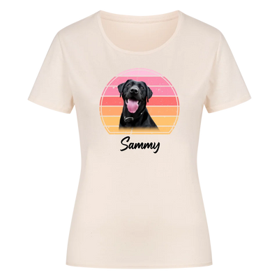 Dein Hund im Retro-Style – Personalisiere dein Premium Damen Shirt!