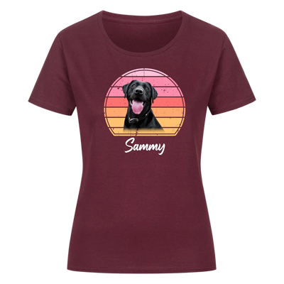 Dein Hund im Retro-Style – Personalisiere dein Premium Damen Shirt!