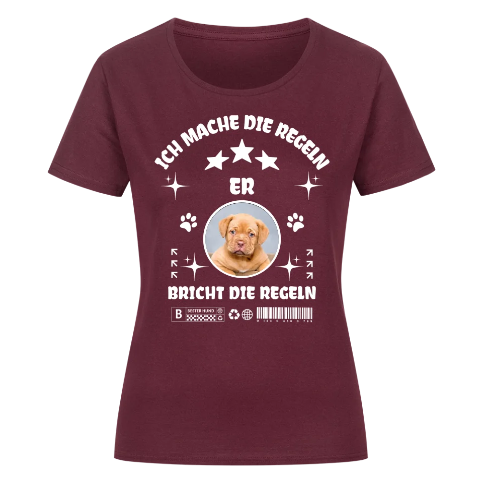 Ich mache die Regeln - Personalisierbares Damen T-Shirt