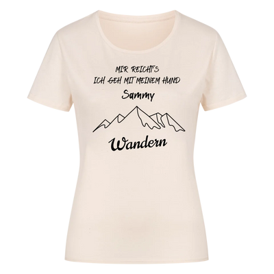 Mir reicht's ich geh mit meinem Hund wandern - Individuelles Damen Shirt