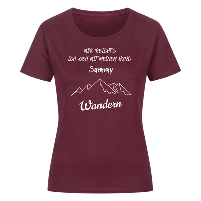 Mir reicht's ich geh mit meinem Hund wandern - Individuelles Damen Shirt