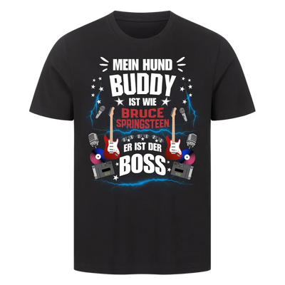 Mein Hund der Boss – Personalisierbares Unisex Shirt