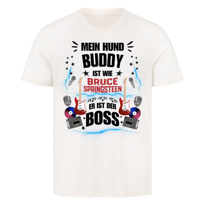 Mein Hund der Boss – Personalisierbares Unisex Shirt