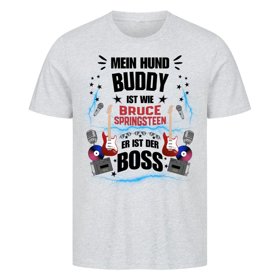 Mein Hund der Boss – Personalisierbares Unisex Shirt