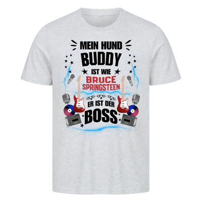Mein Hund der Boss – Personalisierbares Unisex Shirt