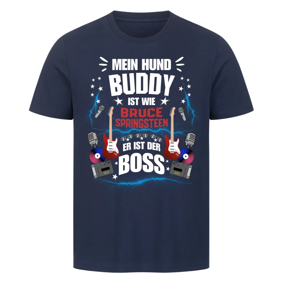 Mein Hund der Boss – Personalisierbares Unisex Shirt
