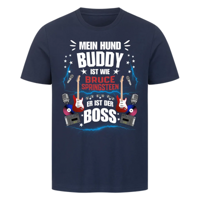Mein Hund der Boss – Personalisierbares Unisex Shirt