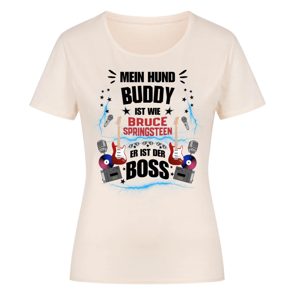 Mein Hund der Boss – Personalisierbares Premium Damen Shirt