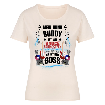 Mein Hund der Boss – Personalisierbares Premium Damen Shirt