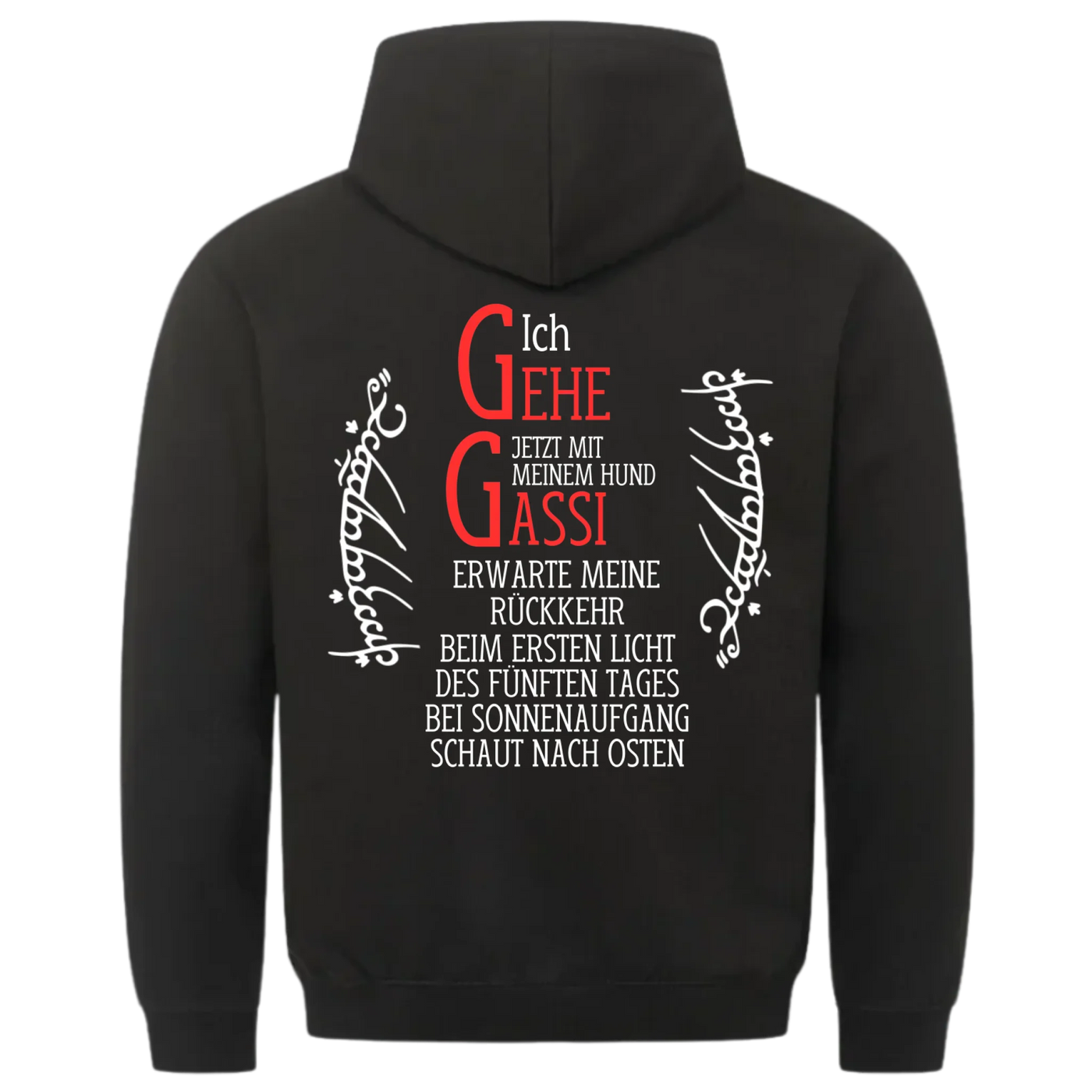 Ich gehe jetzt mit meinem Hund Gassi - Erwarte meine Rückkehr - Unisex Hoodie