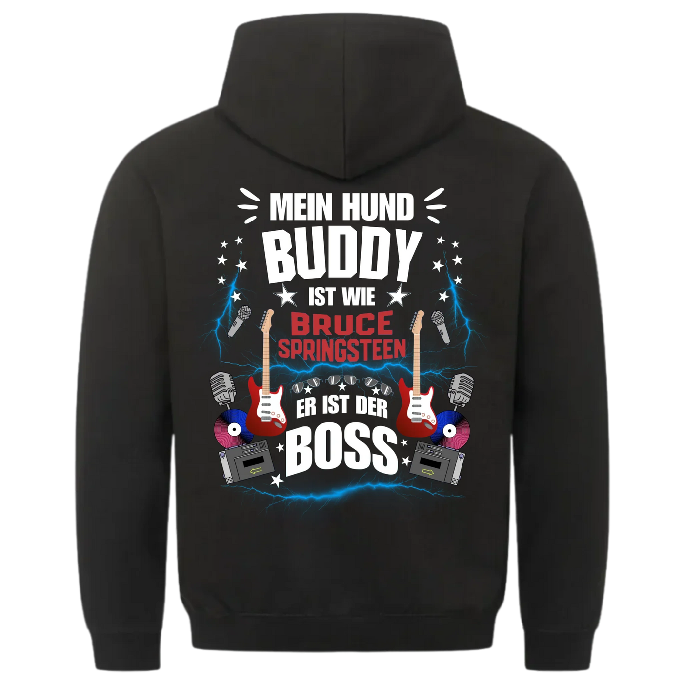 Mein Hund der Boss - Personalisierbarer Classic Hoodie Unisex