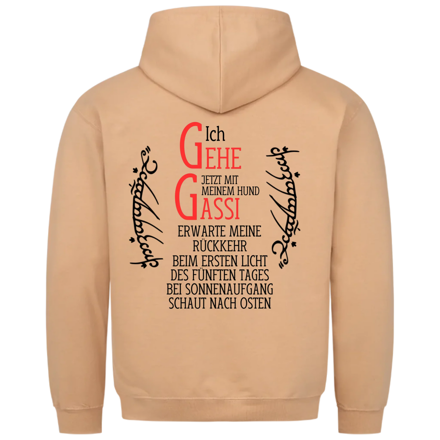 Ich gehe jetzt mit meinem Hund Gassi - Erwarte meine Rückkehr - Unisex Hoodie
