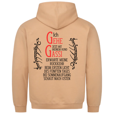 Ich gehe jetzt mit meinem Hund Gassi - Erwarte meine Rückkehr - Unisex Hoodie