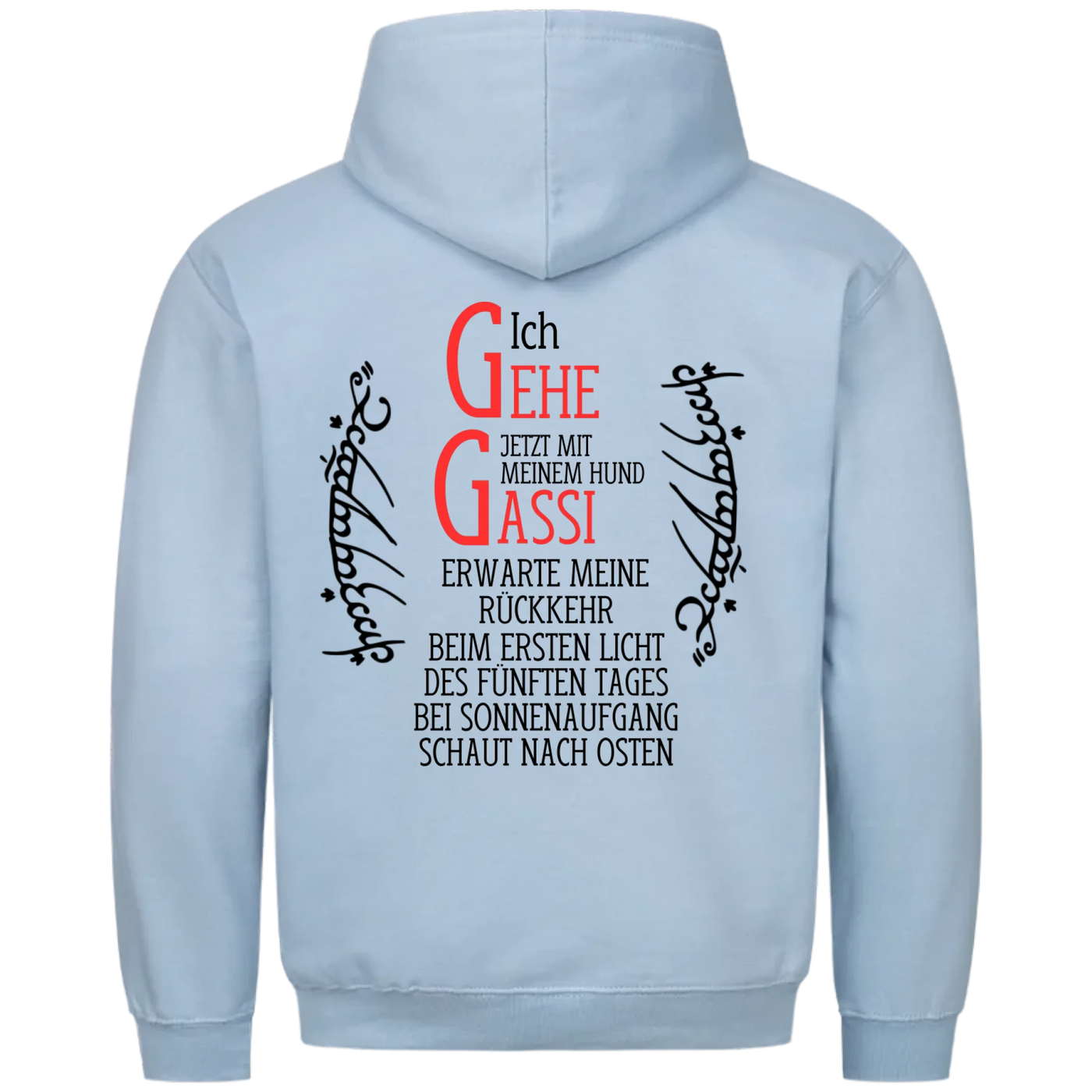 Ich gehe jetzt mit meinem Hund Gassi - Erwarte meine Rückkehr - Unisex Hoodie