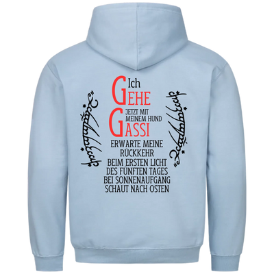 Ich gehe jetzt mit meinem Hund Gassi - Erwarte meine Rückkehr - Unisex Hoodie