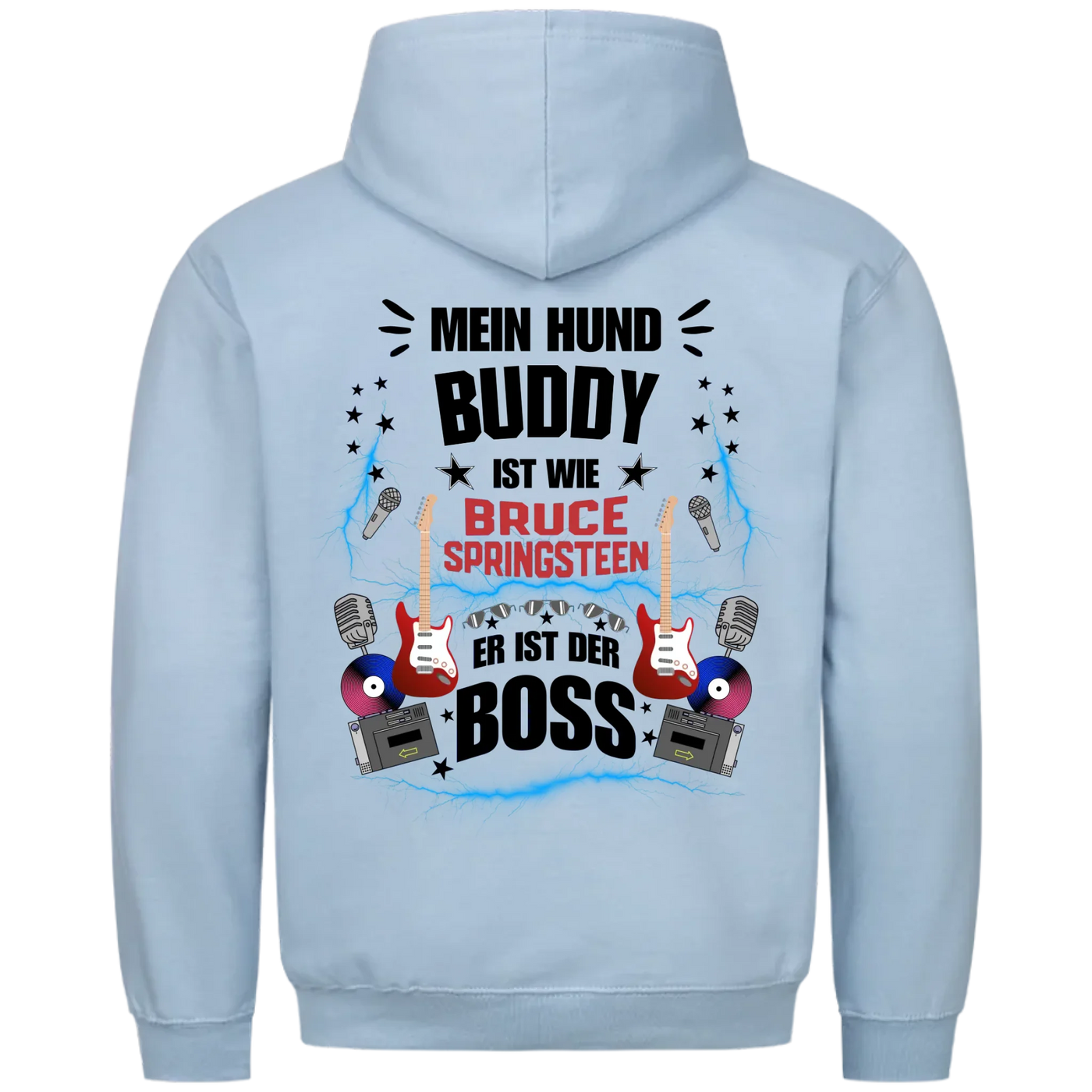 Mein Hund der Boss - Personalisierbarer Classic Hoodie Unisex