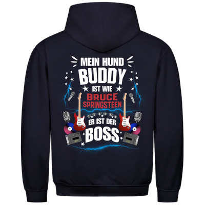Mein Hund der Boss - Personalisierbarer Classic Hoodie Unisex