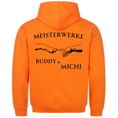 Meisterwerke - Personalisierbarer Unisex Hoodie Rückendruck