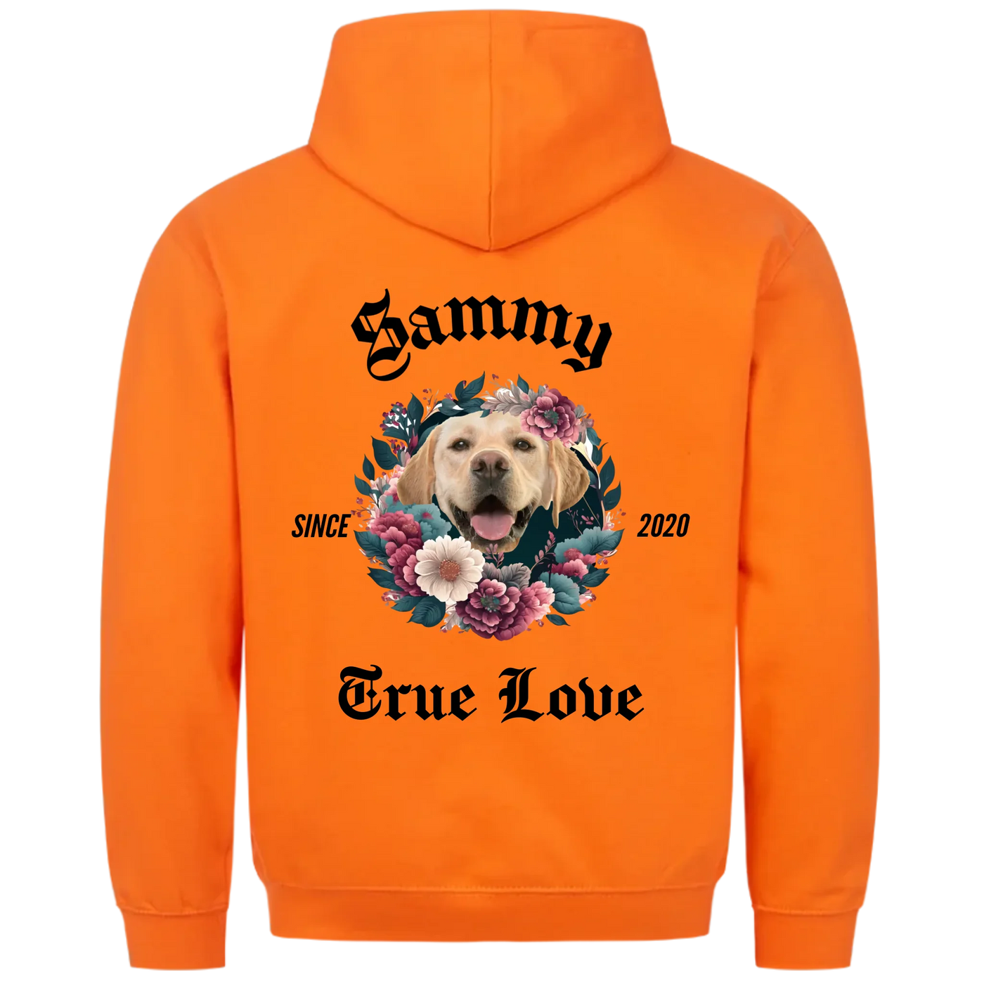 Wahre Liebe - Personalisierbarer Hoodie Unisex Rückendruck