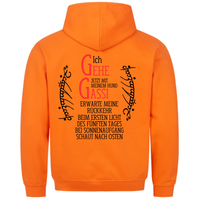 Ich gehe jetzt mit meinem Hund Gassi - Erwarte meine Rückkehr - Unisex Hoodie