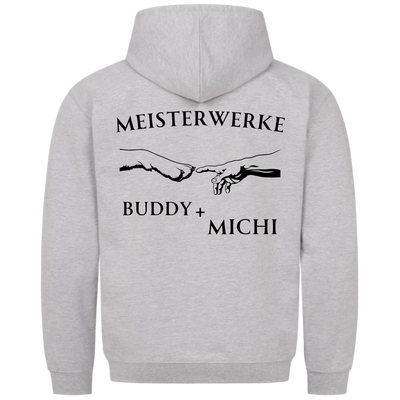 Meisterwerke - Personalisierbarer Unisex Hoodie Rückendruck