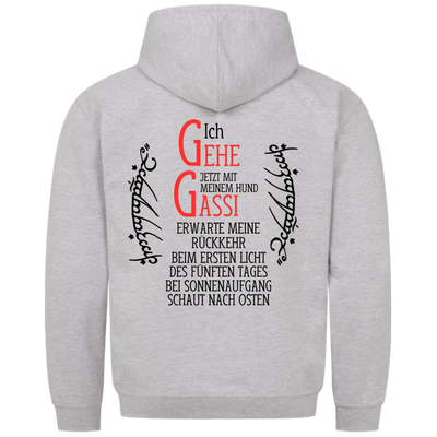 Ich gehe jetzt mit meinem Hund Gassi - Erwarte meine Rückkehr - Unisex Hoodie