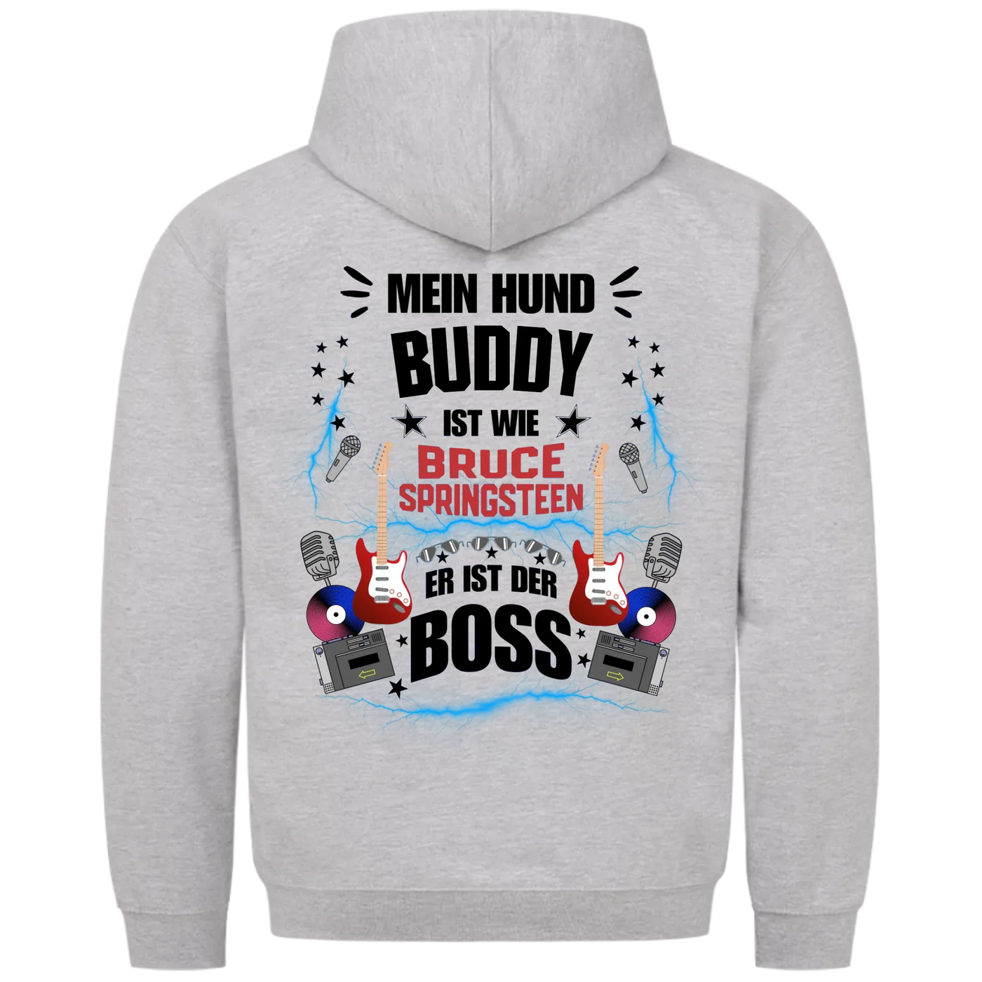 Mein Hund der Boss - Personalisierbarer Classic Hoodie Unisex