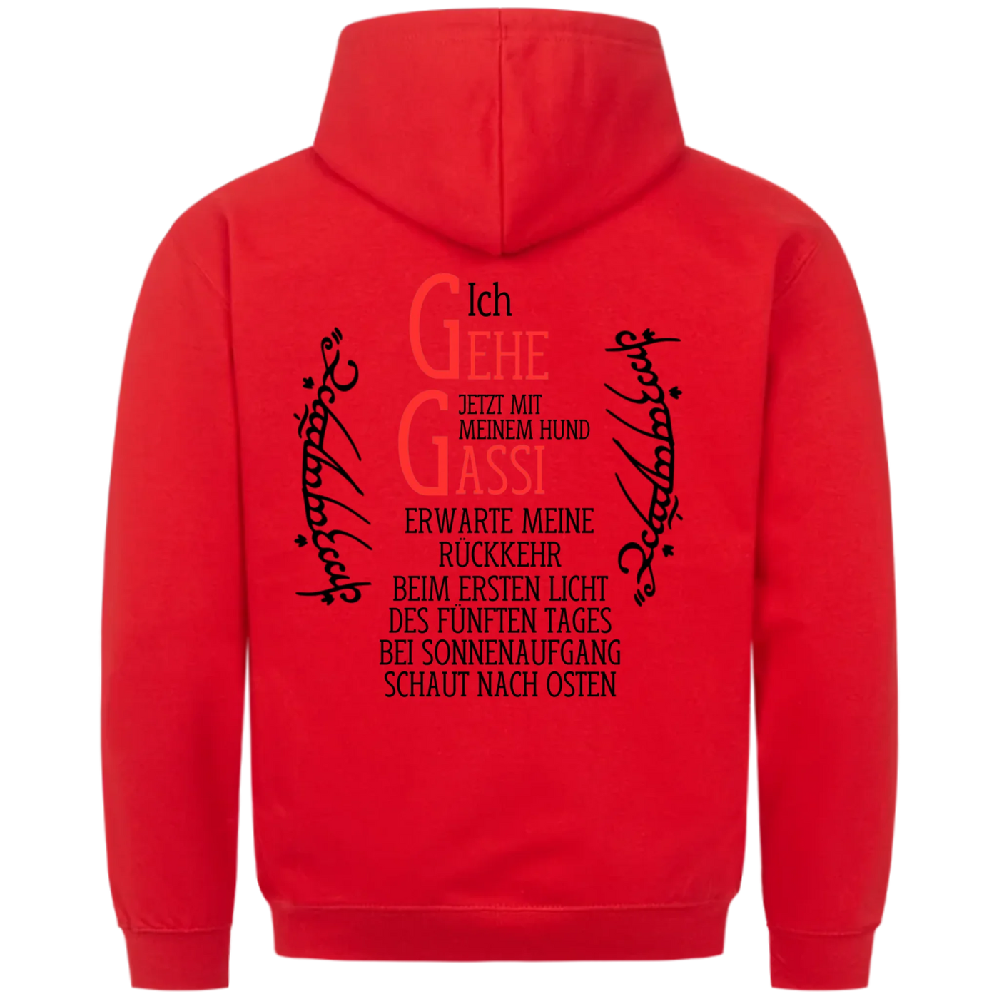 Ich gehe jetzt mit meinem Hund Gassi - Erwarte meine Rückkehr - Unisex Hoodie