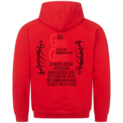 Ich gehe jetzt mit meinem Hund Gassi - Erwarte meine Rückkehr - Unisex Hoodie