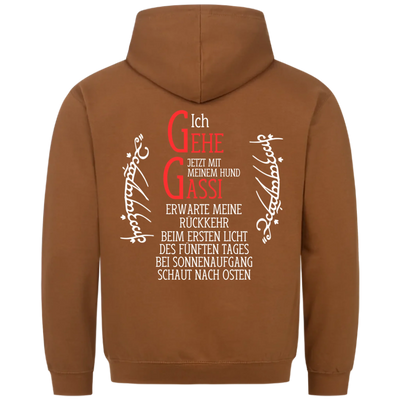 Ich gehe jetzt mit meinem Hund Gassi - Erwarte meine Rückkehr - Unisex Hoodie