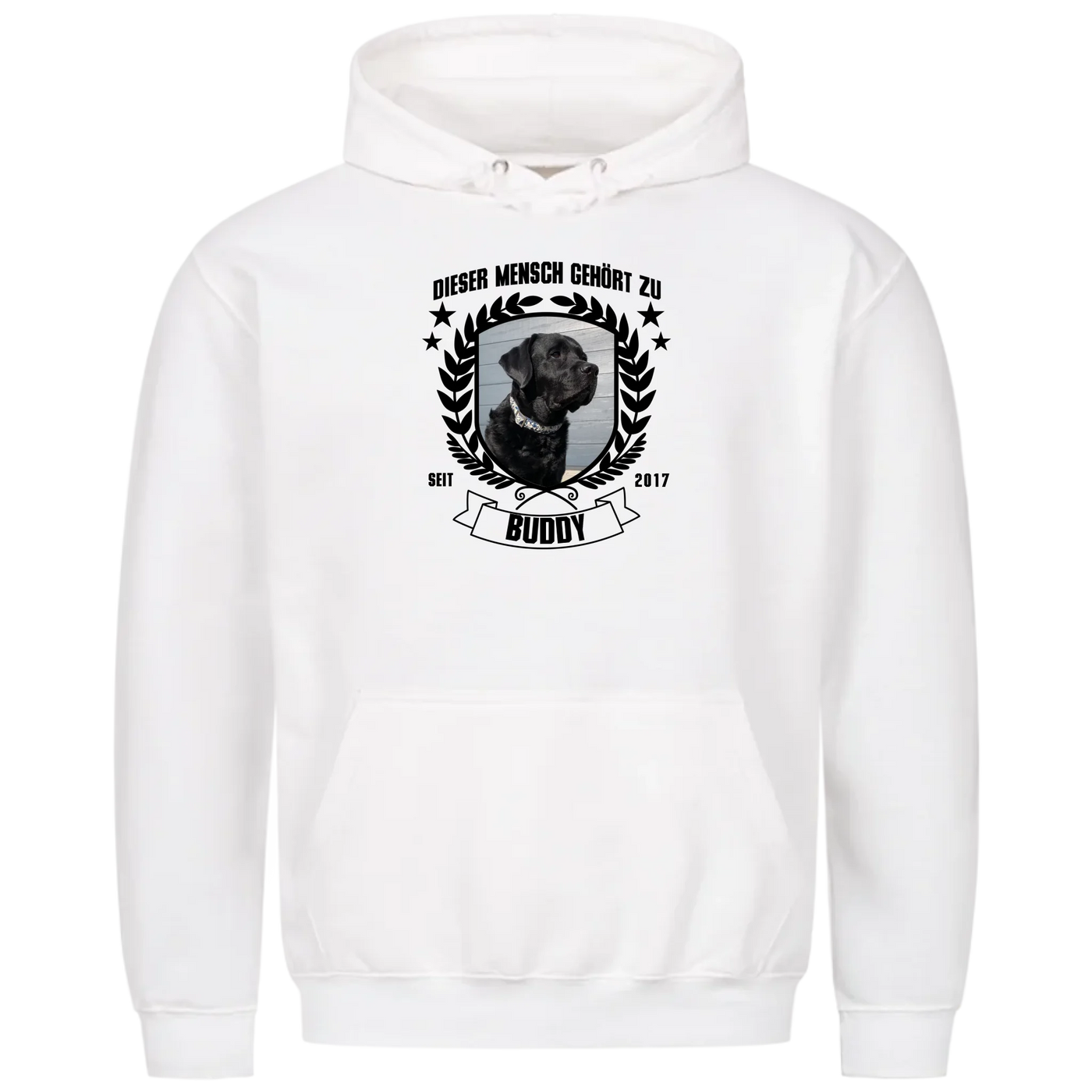 Dieser Mensch gehört zu - Personalisierbarer Unisex Hoodie