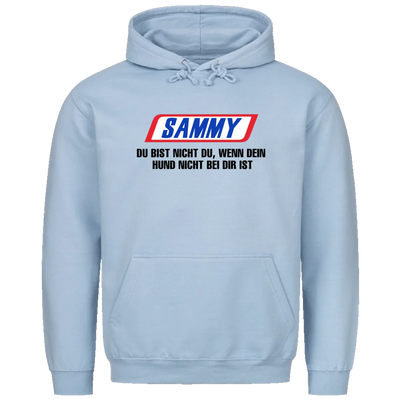 Du bist nicht du wenn dein Hund nicht bei dir ist - Personalisierbarer Unisex Hoodie