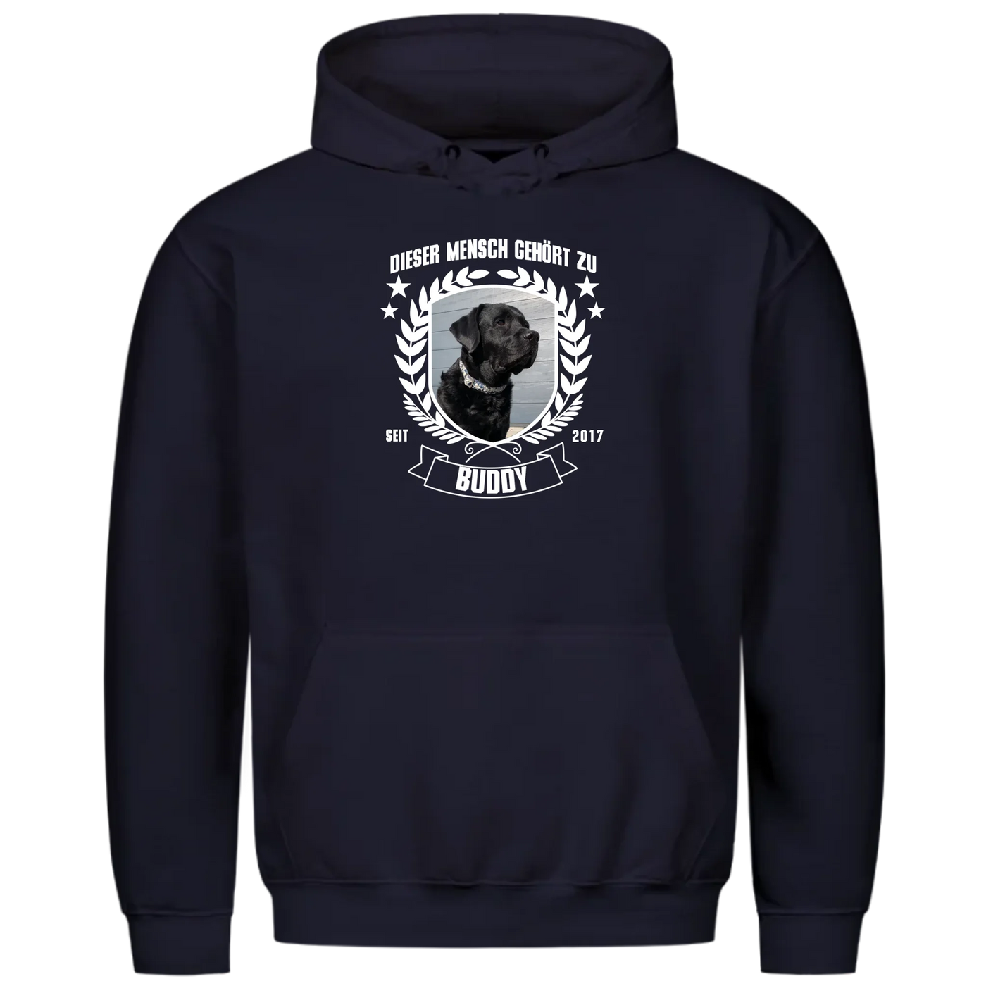 Dieser Mensch gehört zu - Personalisierbarer Unisex Hoodie