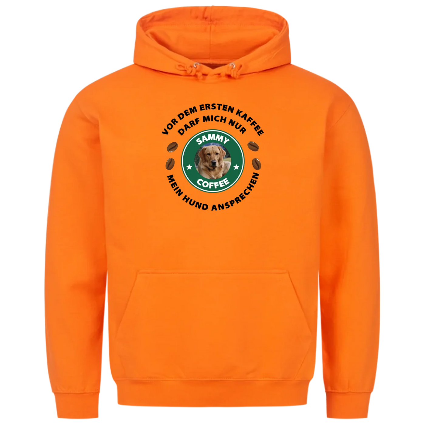 Vor dem ersten Kaffee darf mich nur mein Hund ansprechen - Personalisierbarer Unisex Hoodie