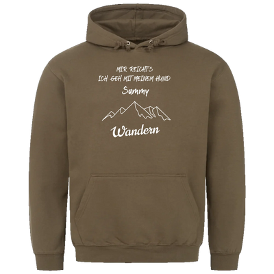 Mir reicht's ich geh mit meinem Hund wandern - Individueller Hoodie Unisex