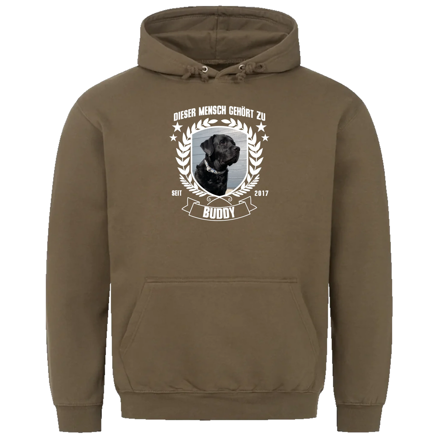Dieser Mensch gehört zu - Personalisierbarer Unisex Hoodie
