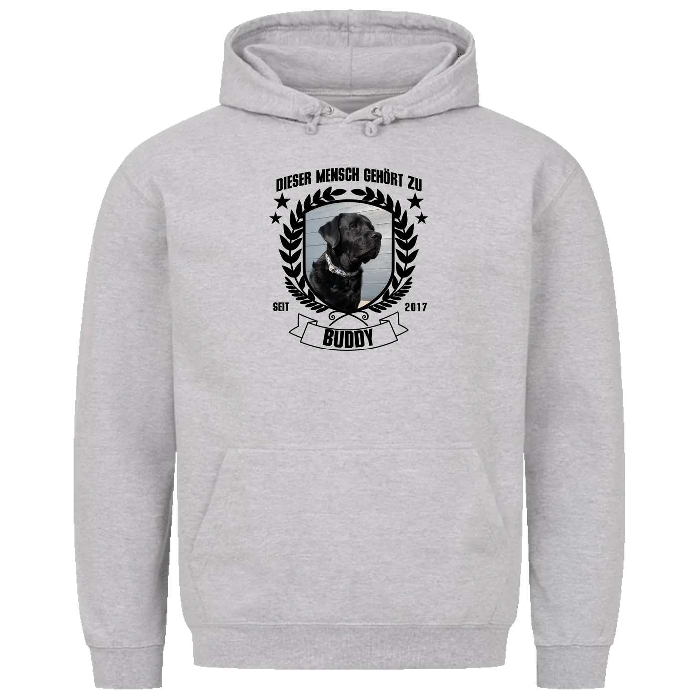 Dieser Mensch gehört zu - Personalisierbarer Unisex Hoodie
