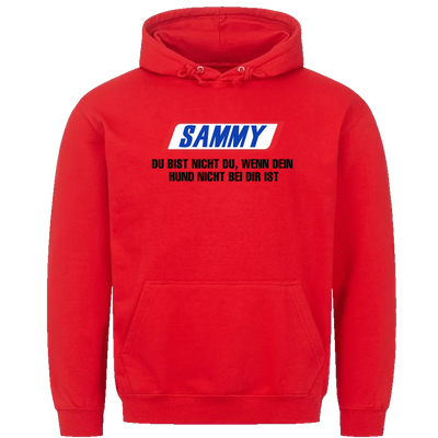 Du bist nicht du wenn dein Hund nicht bei dir ist - Personalisierbarer Unisex Hoodie