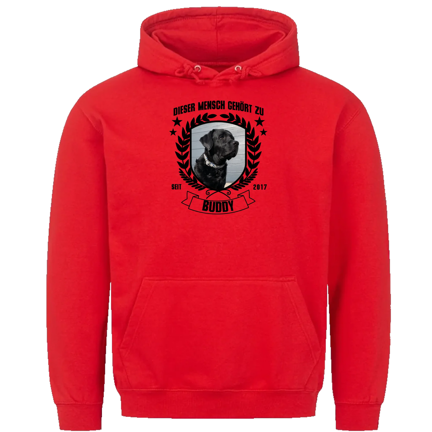 Dieser Mensch gehört zu - Personalisierbarer Unisex Hoodie