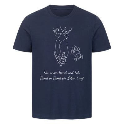 Du unser Hund und Ich ein Leben lang – Personalisierbares Unisex Shirt