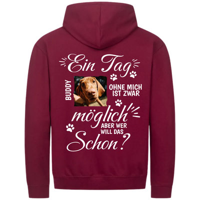 MP Zipper Hoodie burgundy back 2048 x 2048px